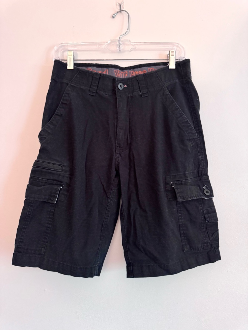 Wearfirst Men's Black Cargo Shorts 30” waist